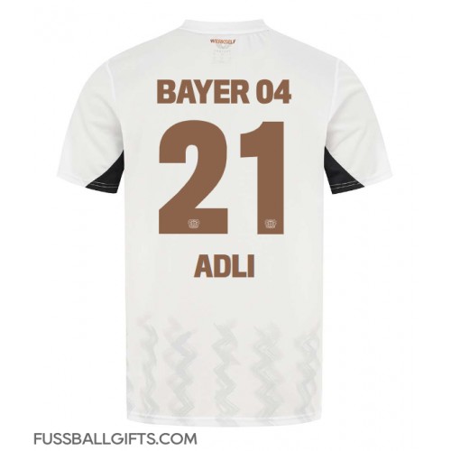 Bayer Leverkusen Amine Adli #21 Fußballbekleidung Auswärtstrikot 2024-25 Kurzarm